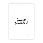 Wenskaart | Sweet sixteen