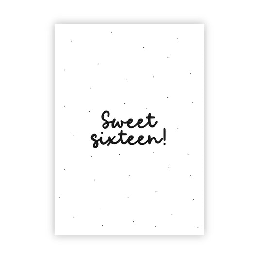 Wenskaart | Sweet sixteen