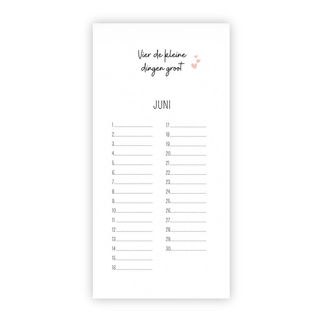 Verjaardagskalender | Taart, slingers en een lach