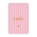 Wenskaart | Liefs goudfolie