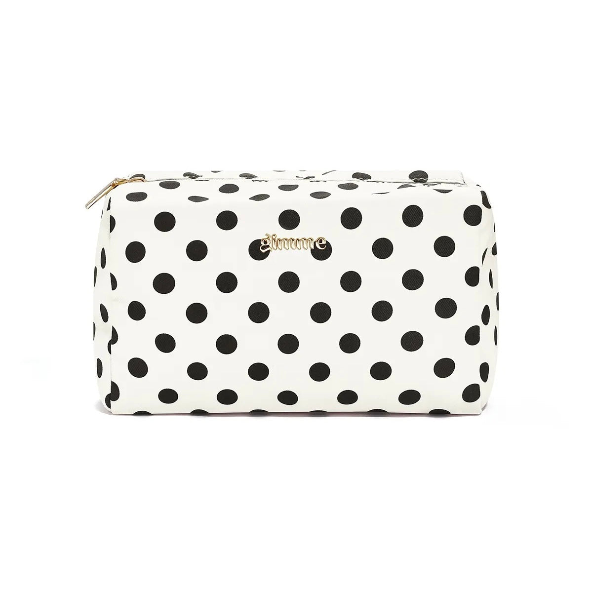 Toilettas | Polkadots zwart/ wit