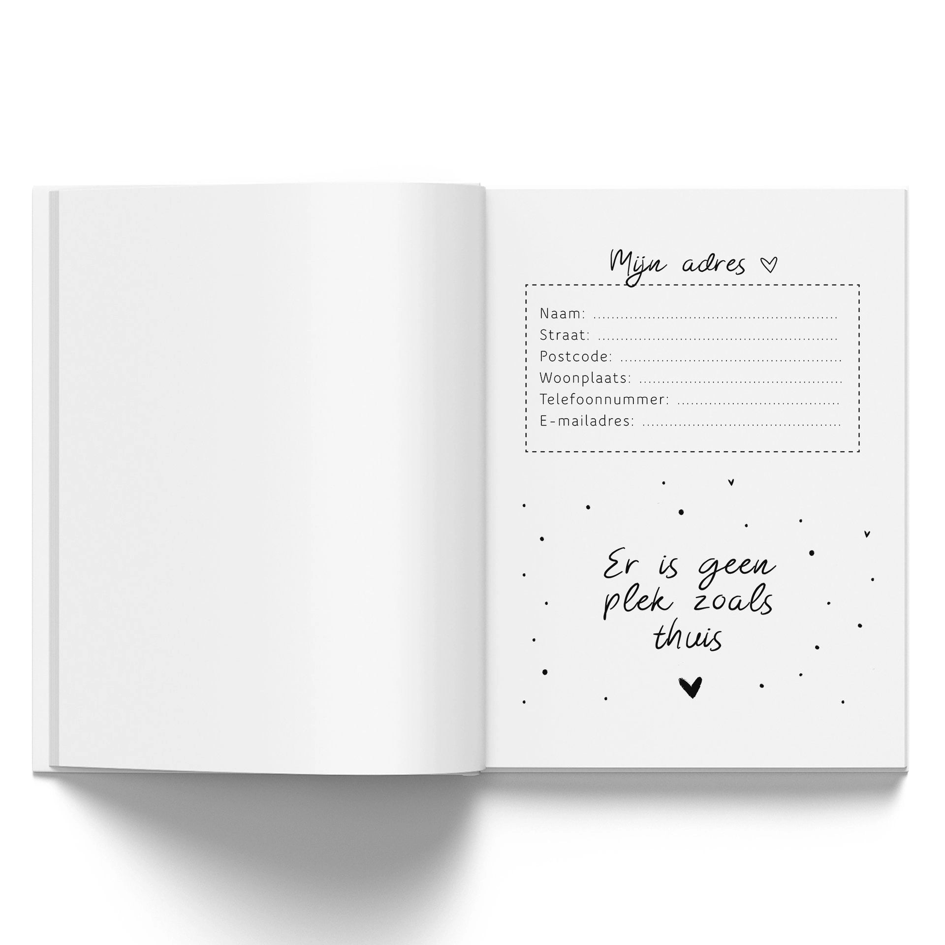 Invulboek | Mijn adresboekje