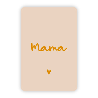 Minikaart | Mama goudfolie