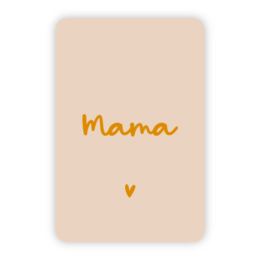 Minikaart | Mama goudfolie