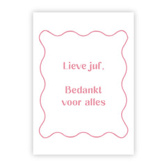 Wenskaart | Lieve juf