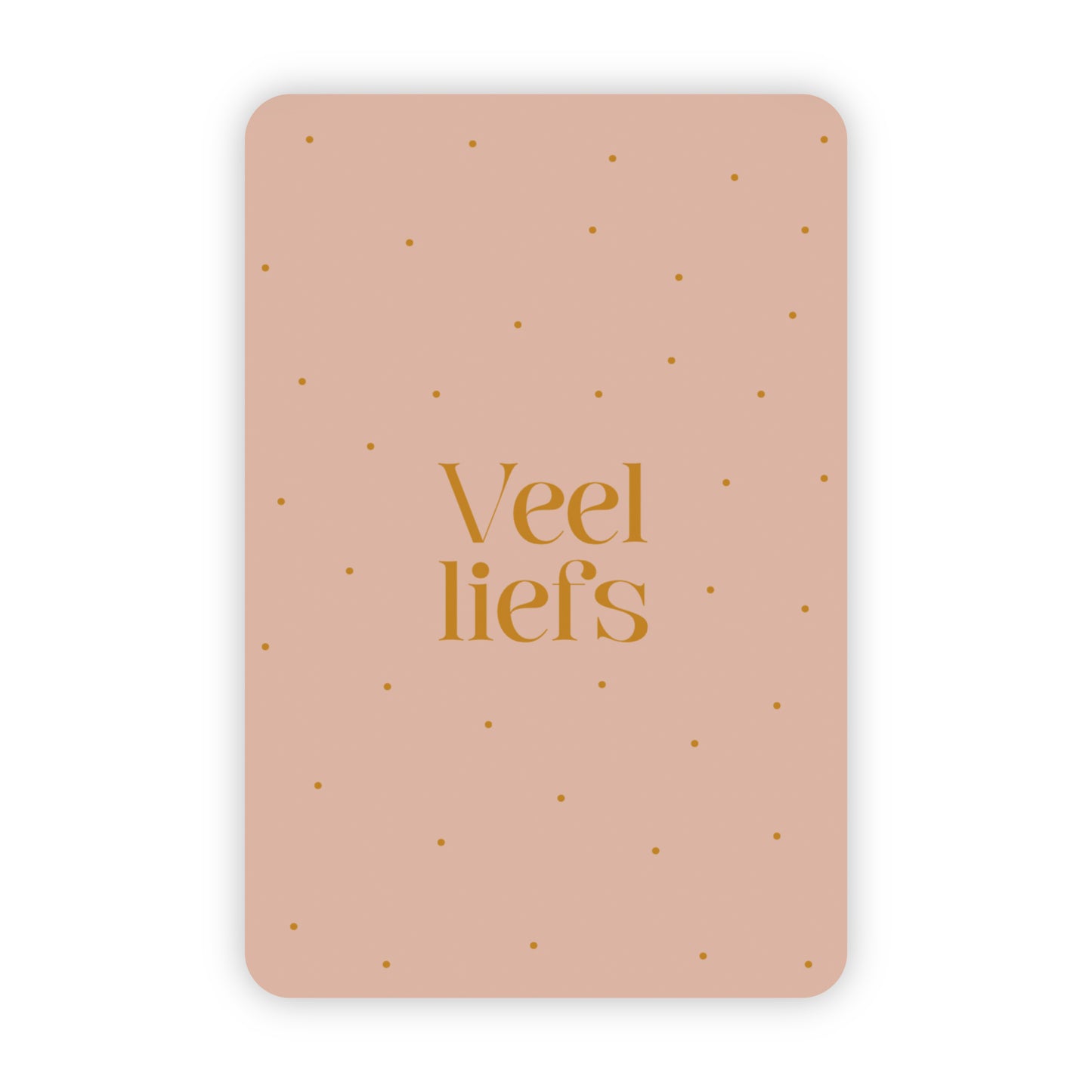 Wenskaart | Veel liefs goudfolie
