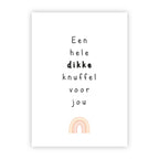 Wenskaart | Een hele dikke knuffel