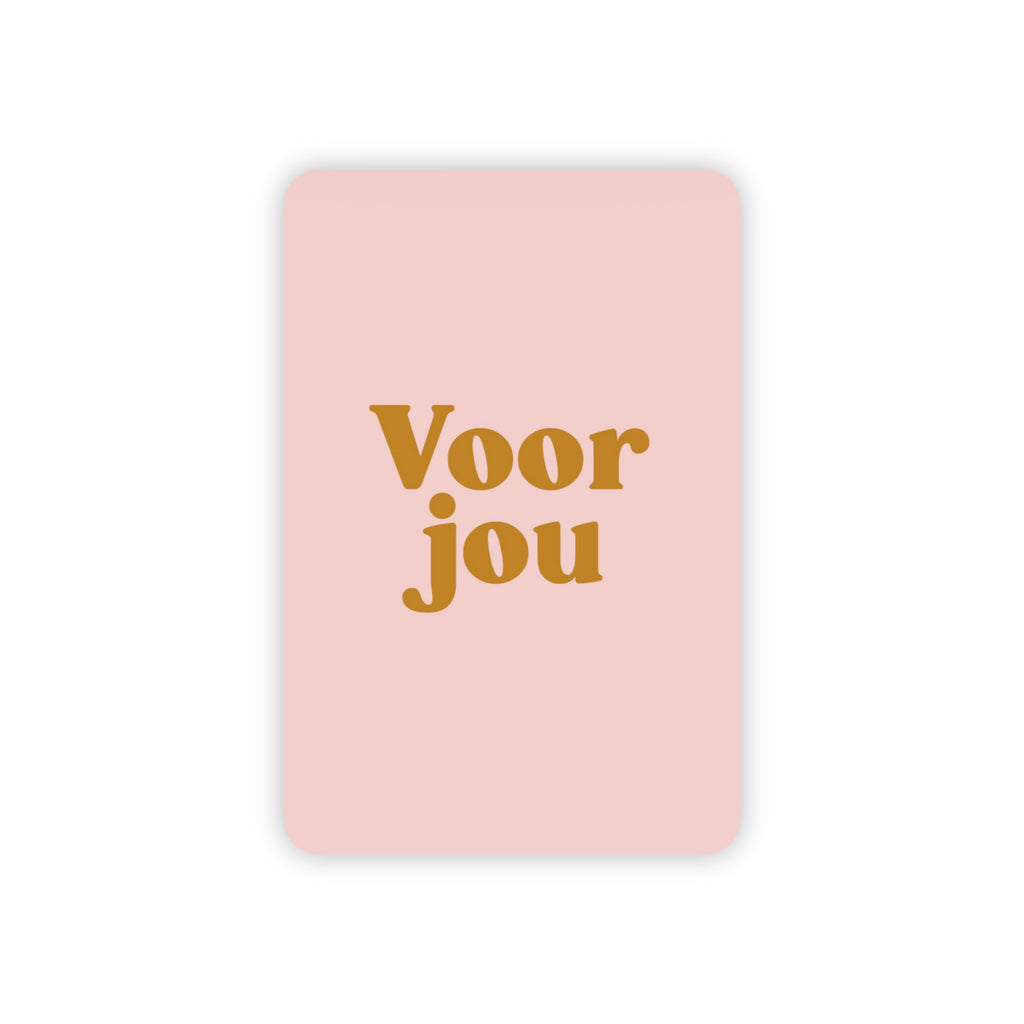 Minikaart | Voor jou goudfolie