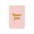Minikaart | Voor jou goudfolie