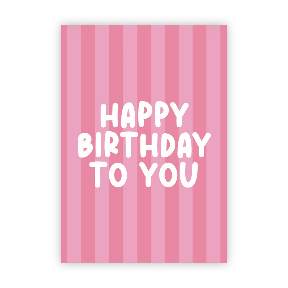 Dubbele wenskaart | Happy birthday to you
