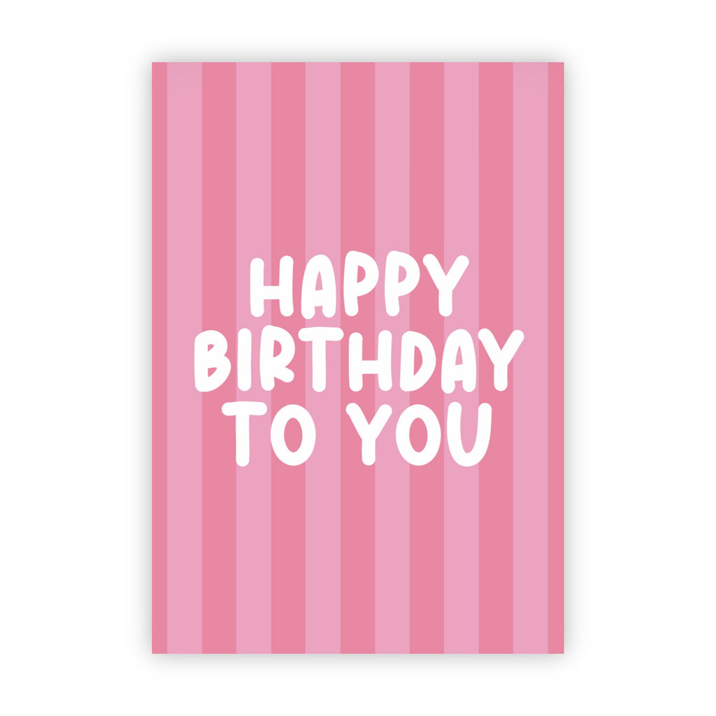 Dubbele wenskaart | Happy birthday to you