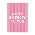 Dubbele wenskaart | Happy birthday to you