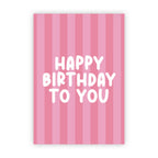 Dubbele wenskaart | Happy birthday to you