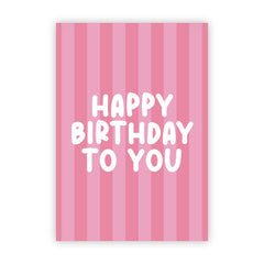 Dubbele wenskaart | Happy birthday to you