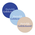 Cadeaustickers | Hartelijk gefeliciteerd 10 stuks