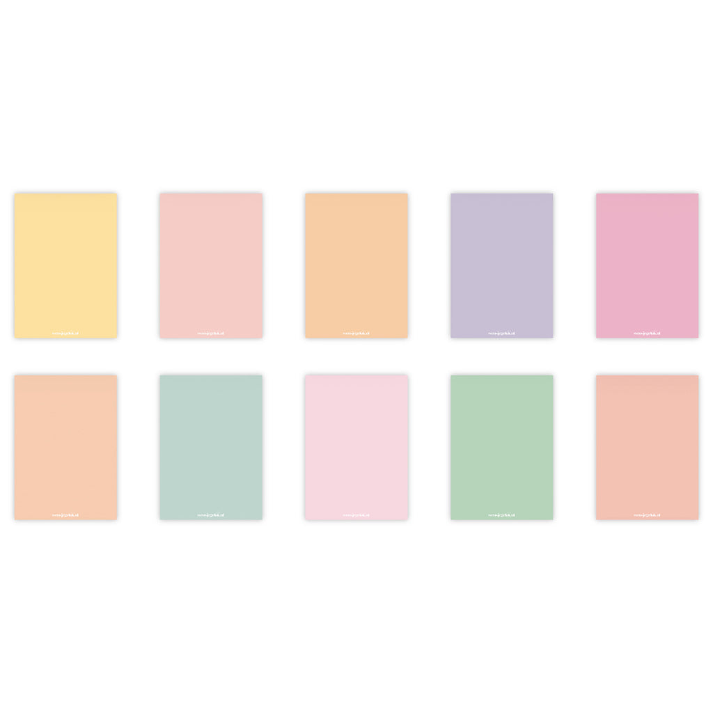 Dubbele kaarten | Set van 10 afscheid collega kaarten