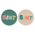 Cadeaustickers | Sint 10 stuks goudfolie