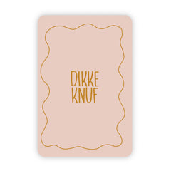 Wenskaart | Dikke knuf goudfolie