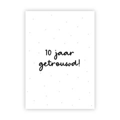Wenskaart | 10 jaar getrouwd