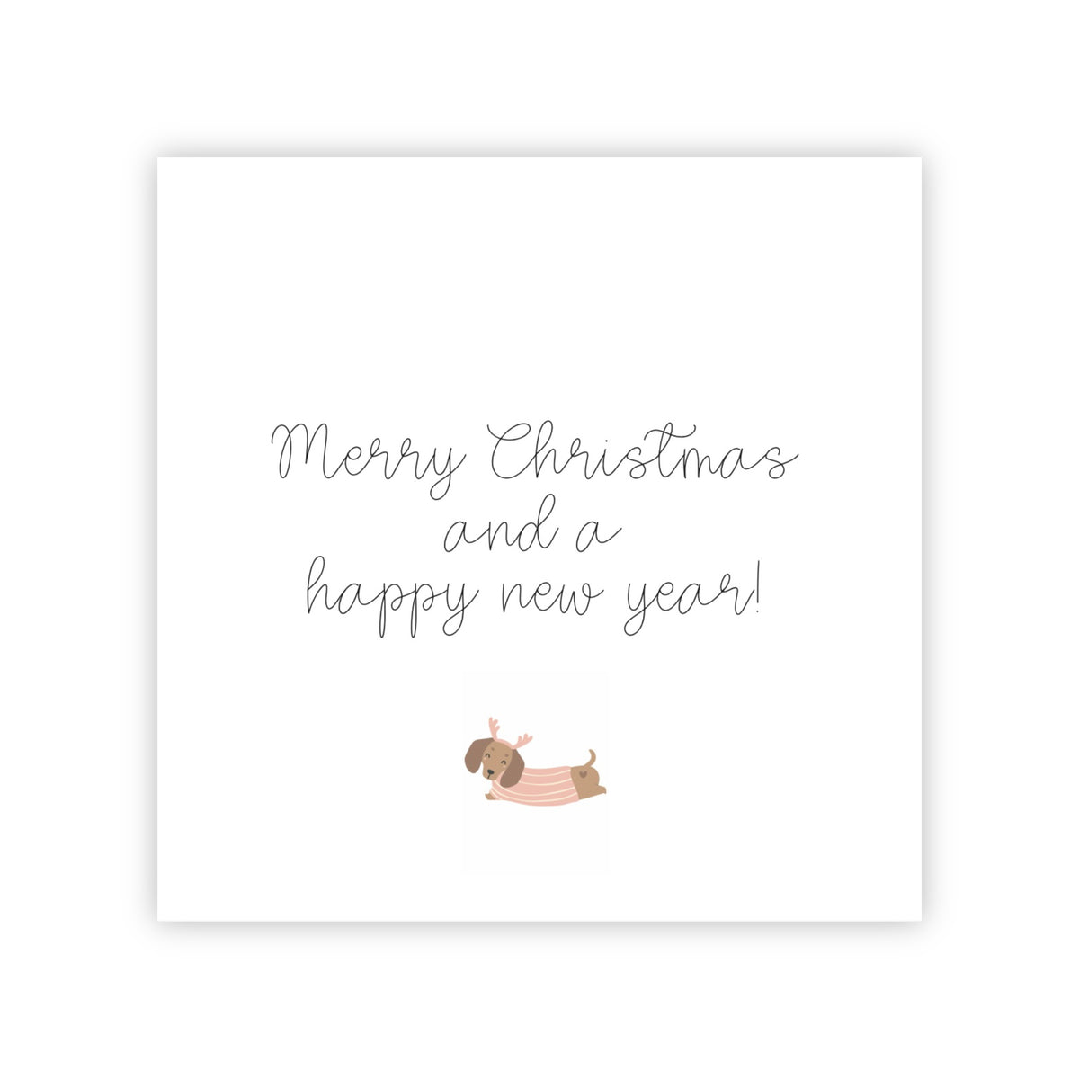 Dubbele kerstkaart | Merry Christmas and a happy new year