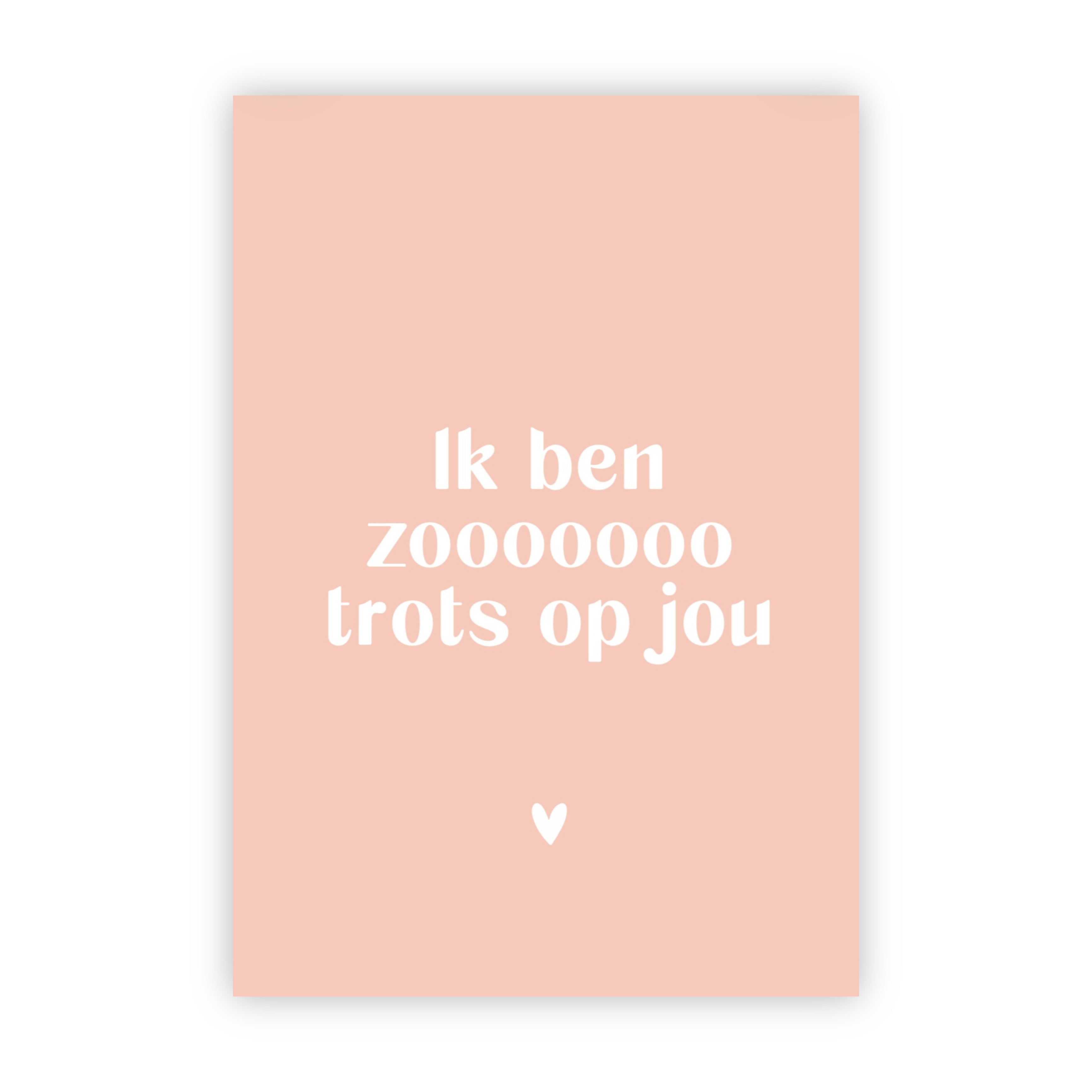 Dubbele wenskaart | Ik ben zo trots op jou