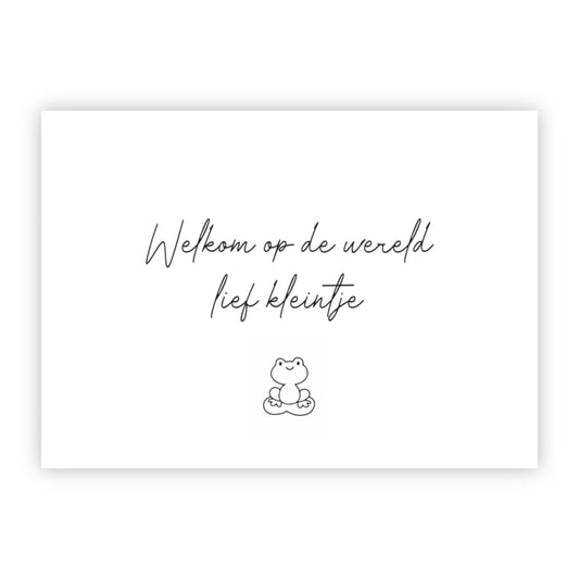 Wenskaart | Welkom op de wereld lief kleintje