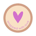 Cadeaustickers | Wrapped with love 10 stuks