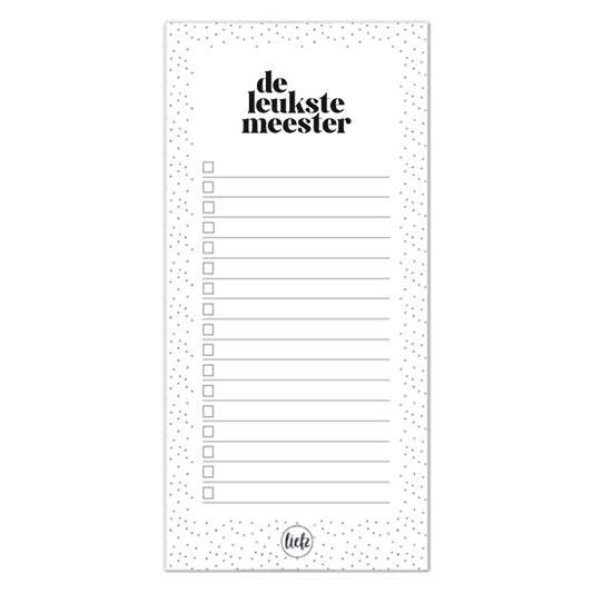 Notitieblok | De leukste meester