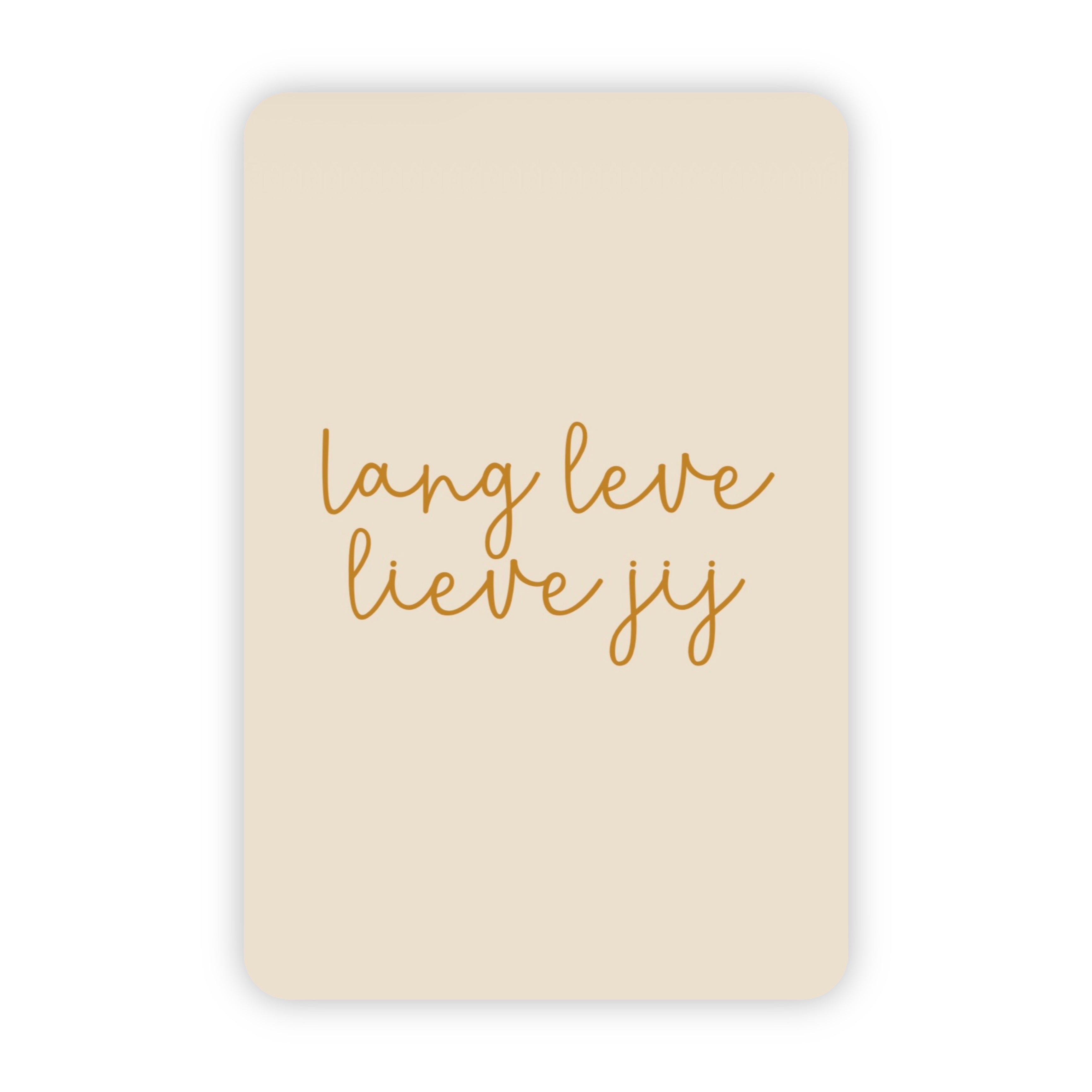 Wenskaart | Lang leve lieve jij goudfolie