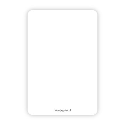 Wenskaart | Geslaagd goudfolie