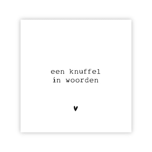 Forex tegeltje | Een knuffel in woorden