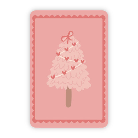 Kerstkaart | Blanco kerstboom