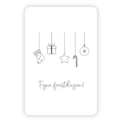 Minikaart kerst | Fijne feestdagen!