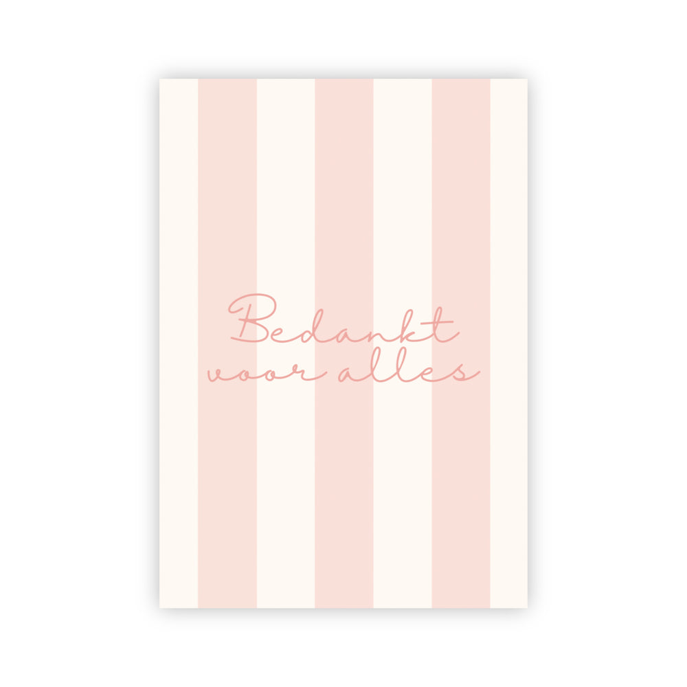 Wenskaart | Bedankt voor alles