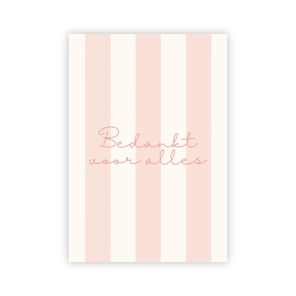 Wenskaart | Bedankt voor alles