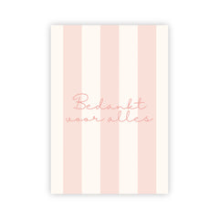 Wenskaart | Bedankt voor alles