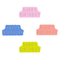 Cadeaustickers | Happy birthday 10 stuks goudfolie