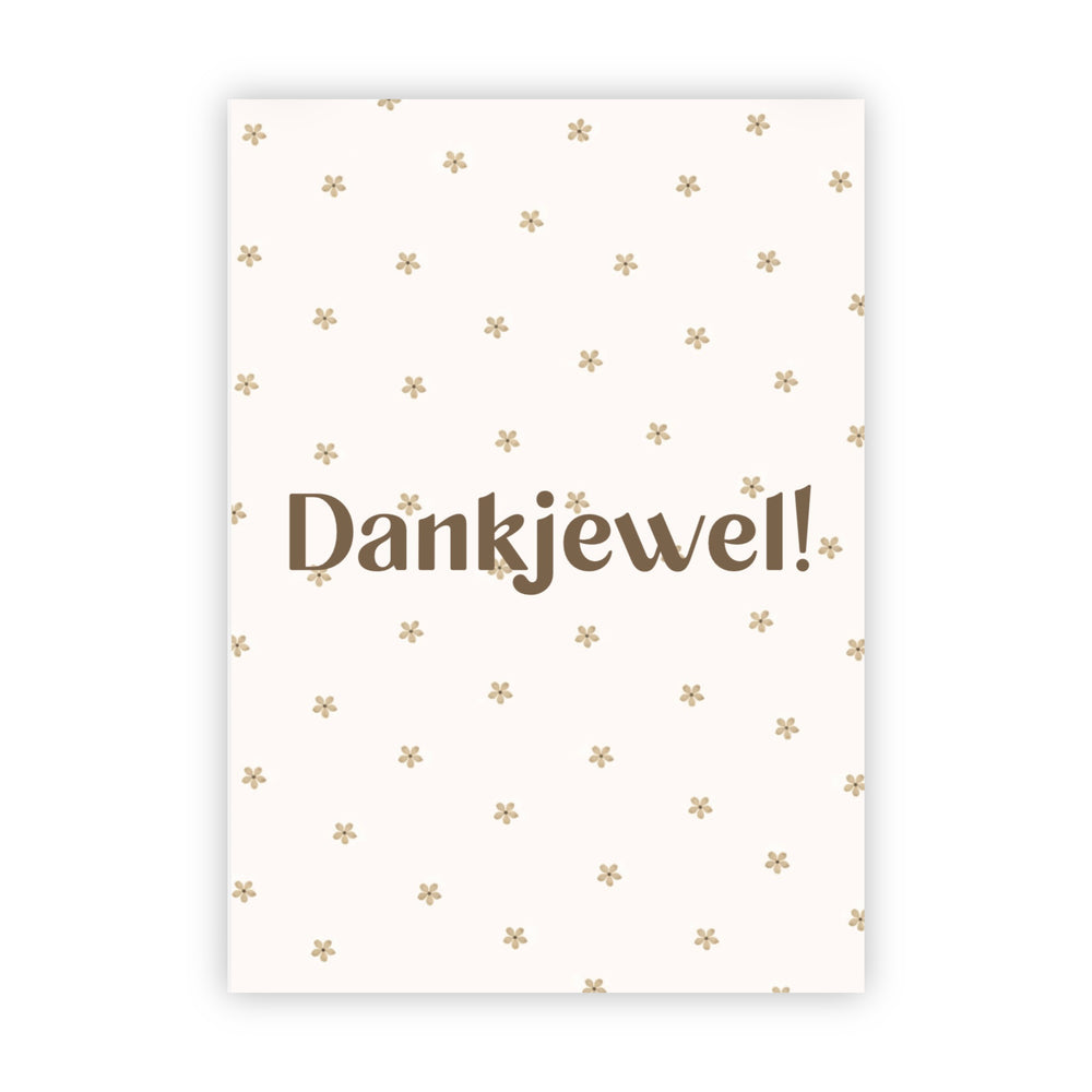 Dubbele wenskaart | Dankjewel!