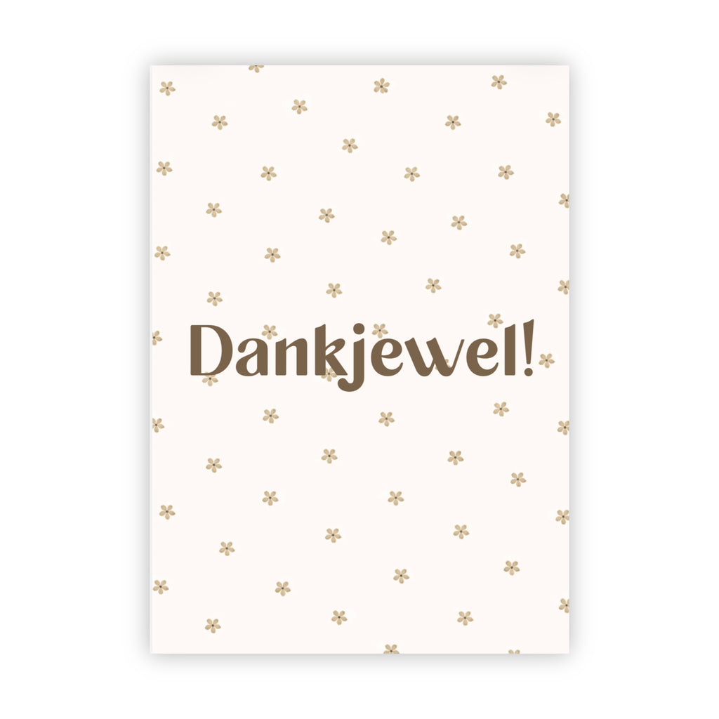 Dubbele wenskaart | Dankjewel!