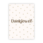 Dubbele wenskaart | Dankjewel!