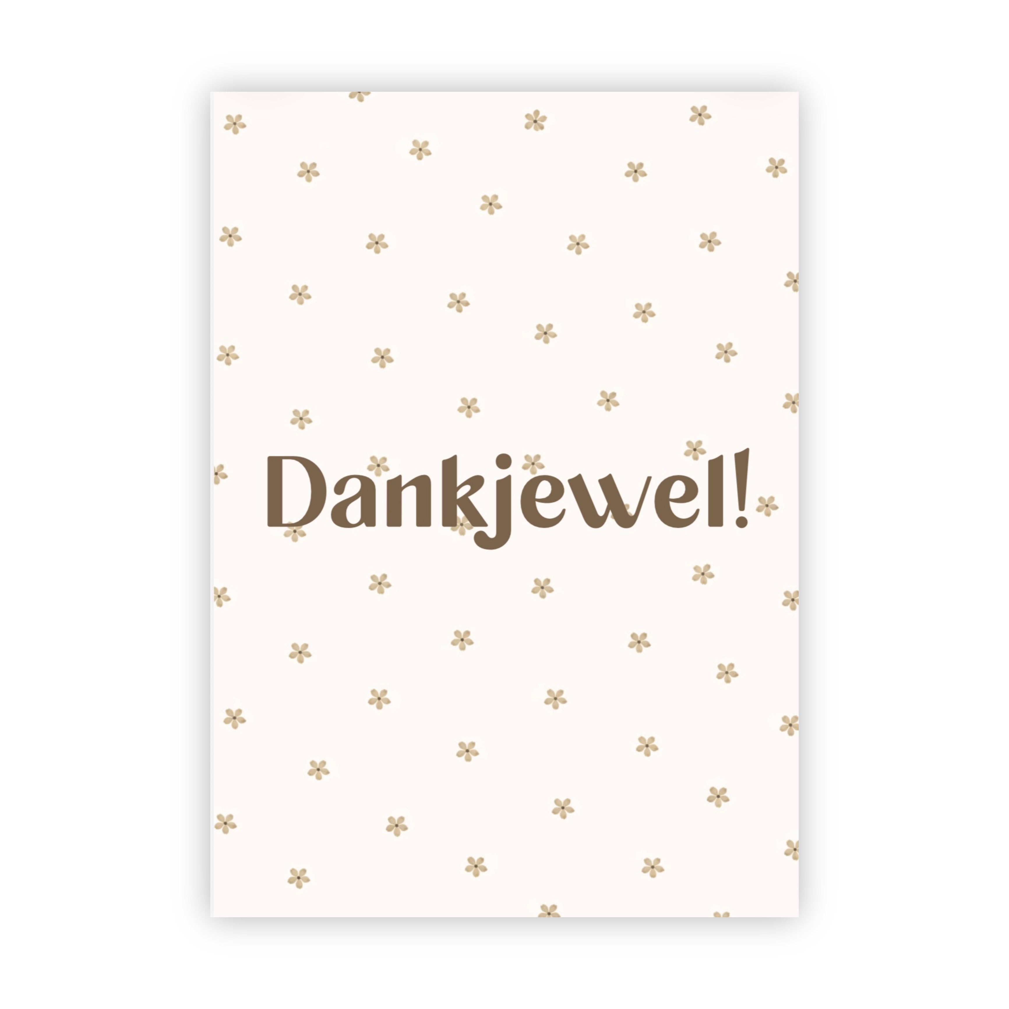 Dubbele wenskaart | Dankjewel!