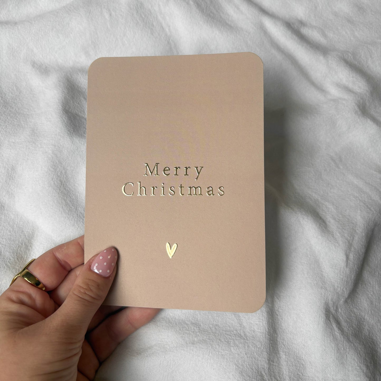 Kerstkaart goudfolie | Merry Christmas