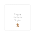Dubbele kerstkaart | Happy ho ho ho to you