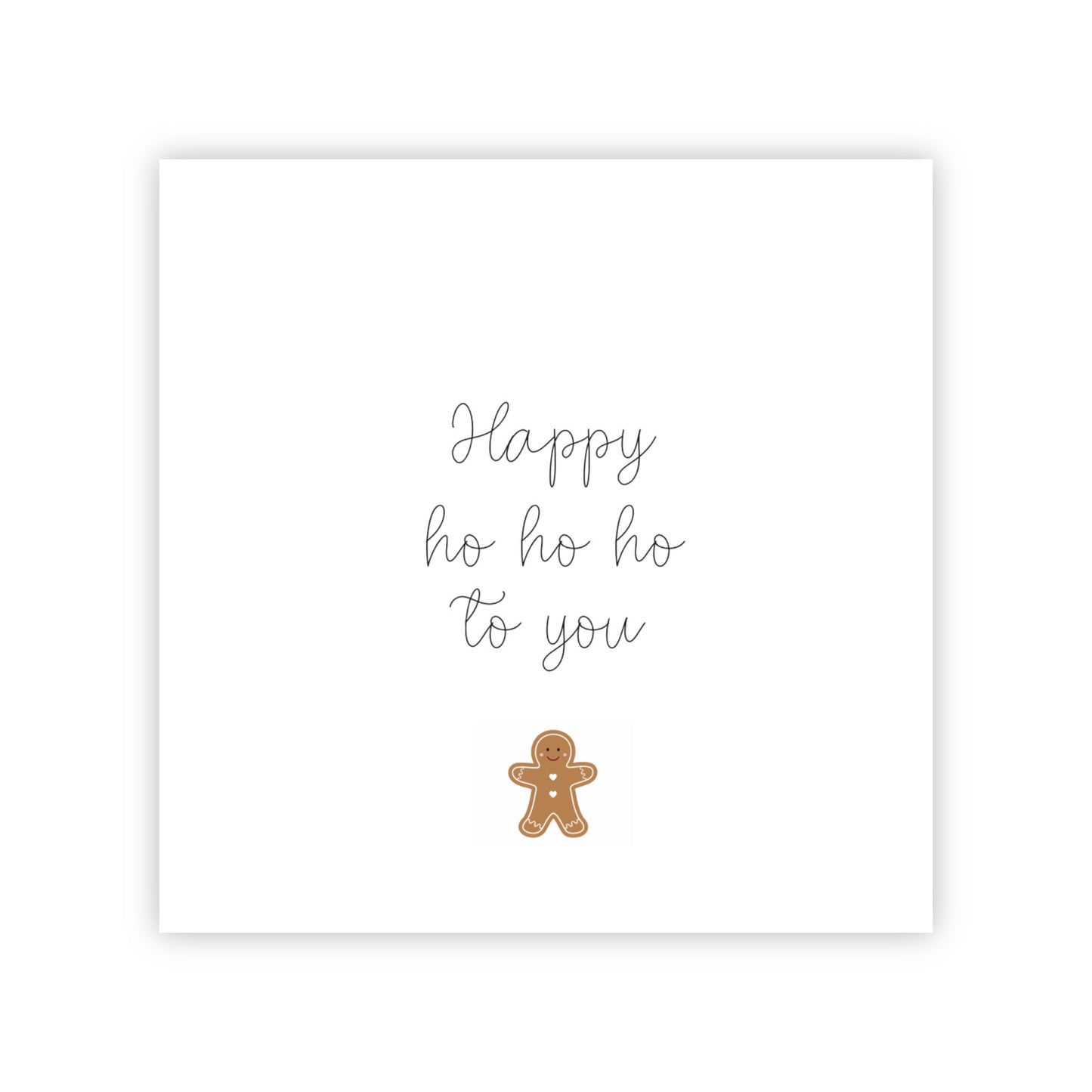 Dubbele kerstkaart | Happy ho ho ho to you