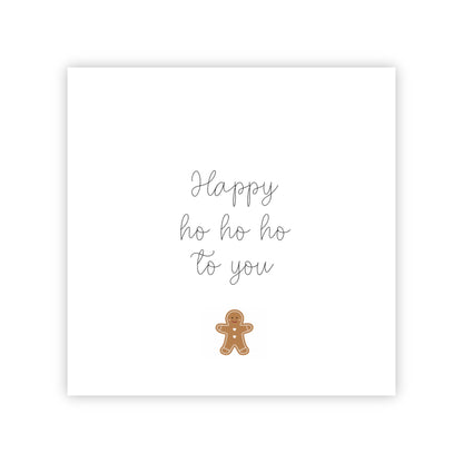 Dubbele kerstkaart | Happy ho ho ho to you