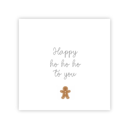 Dubbele kerstkaart | Happy ho ho ho to you