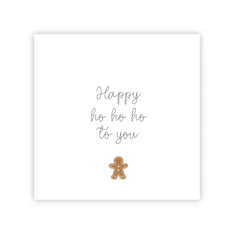 Dubbele kerstkaart | Happy ho ho ho to you