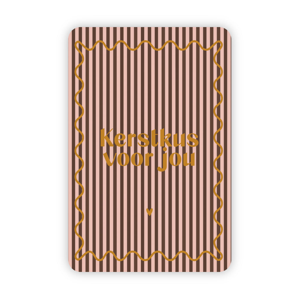 Kerstkaarten | Set van 20 met goudfolie
