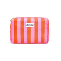 Toilettas | Roze/ oranje strepen