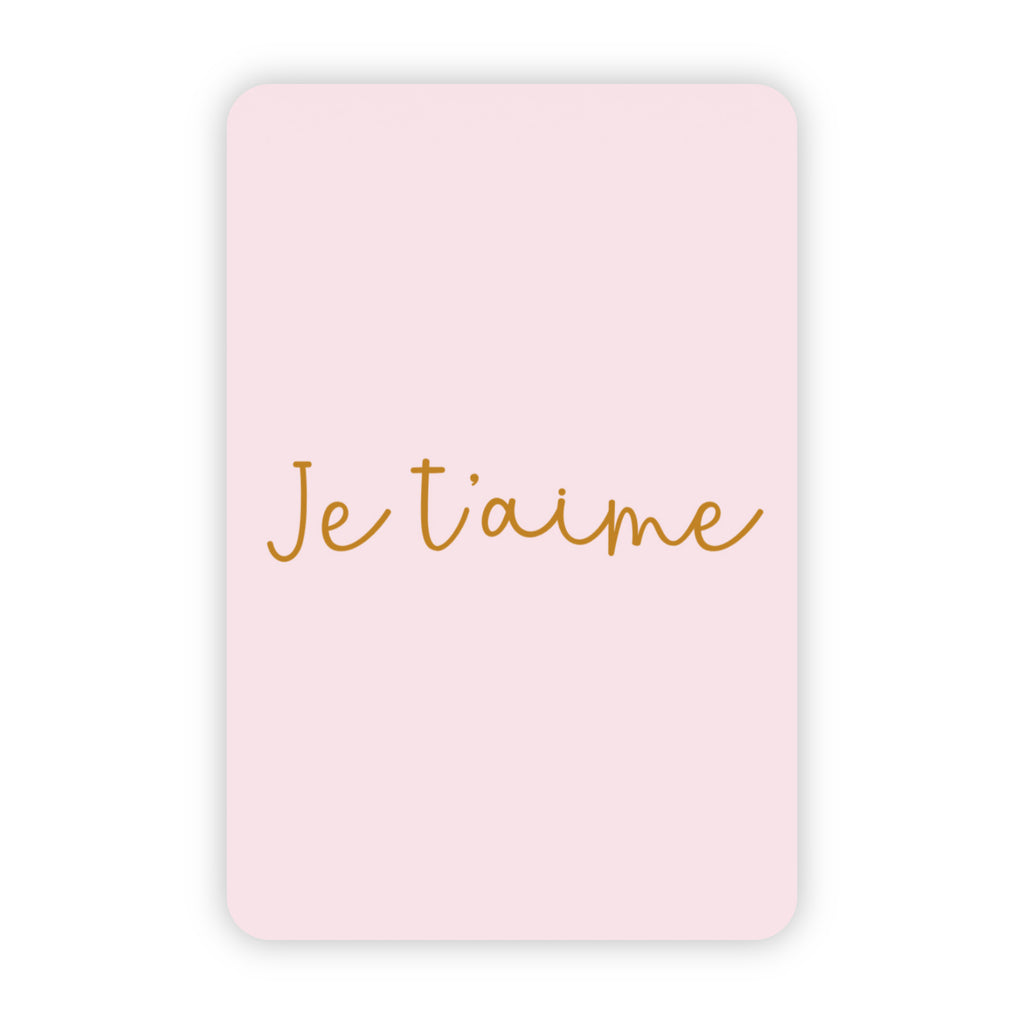 Wenskaart | Je t’aime